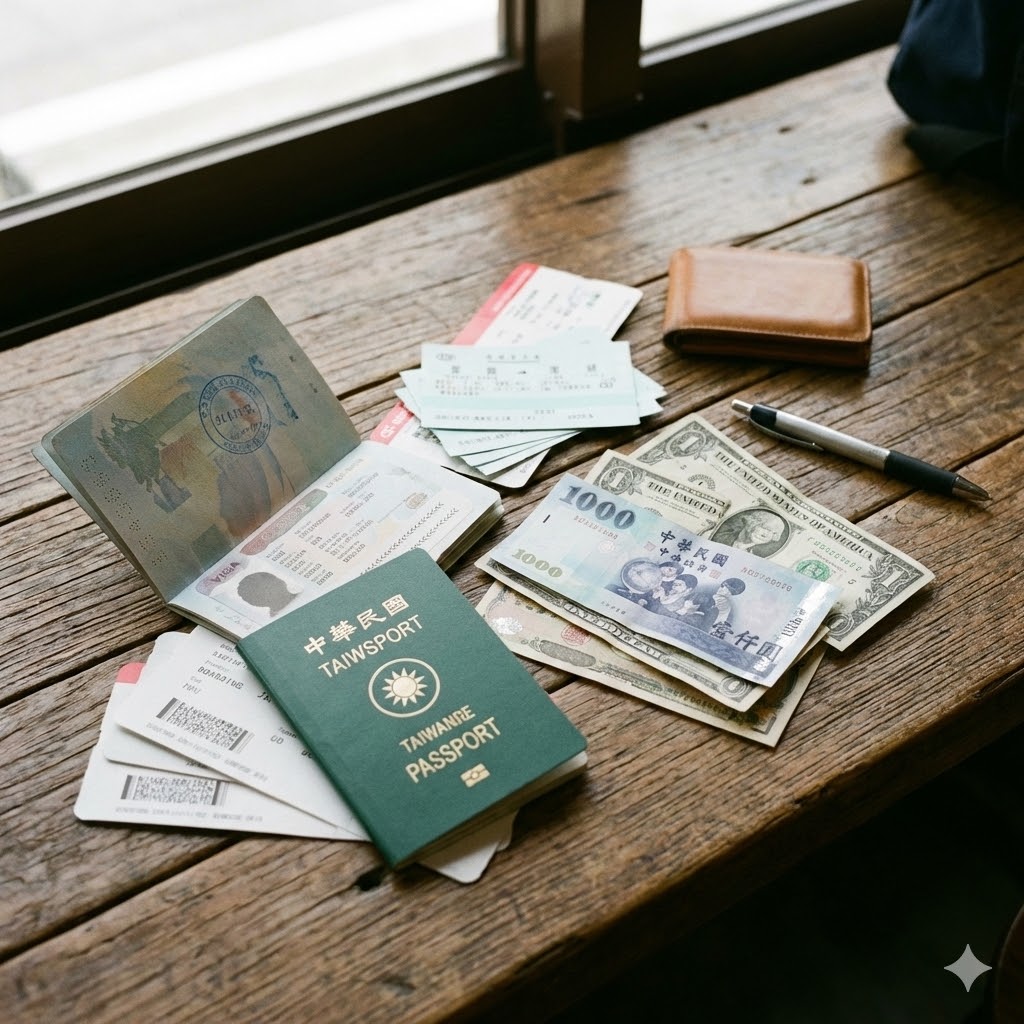 護照 簽證 機票 換匯.jpg